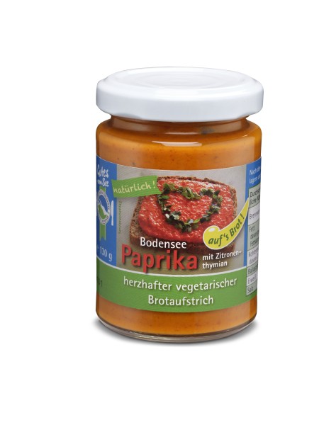 Paprika mit Zitronenthymian auf's Brot