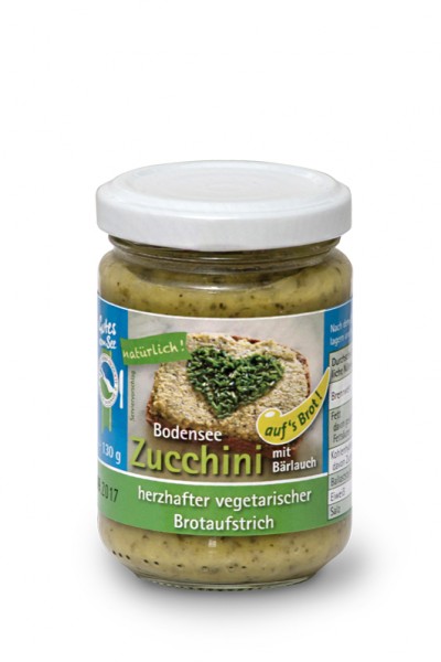 Zucchini mit Bärlauch auf's Brot