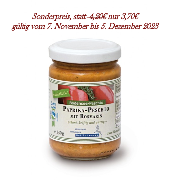 Paprika-Peschto mit Rosmarin