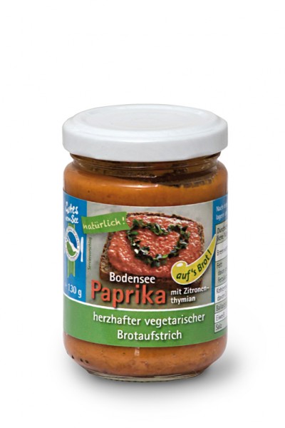 Paprika mit Zitronenthymian auf's Brot