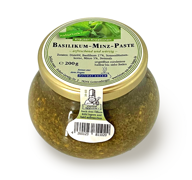 BasilikumMinzPaste Delikat Essen