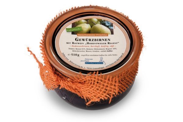 Gewürzbirnen mit Rotwein "Hohentwieler Regent"