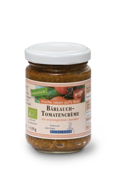 Bärlauch-Tomatencrème BIO